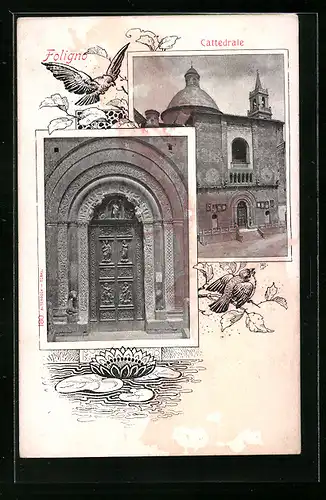 AK Foligno, Cattedrale, das Hauptportal