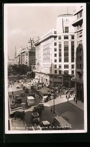 AK Buenos Aires, Diagonal R. A. Saenz Pena