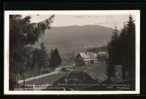 AK Eleonorenhain, Blick auf Bahnhof