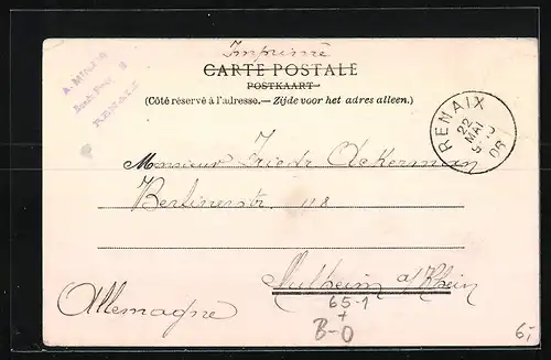 AK Renaix, La Station, Bahnhof