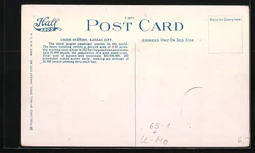 AK Kansas City, MO, New Union Station