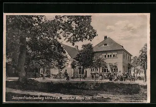 AK Landberg /Mohorn, Blick auf Gasthaus