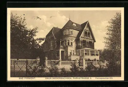 AK Bad Pyrmont, Haus Niedersachsen, Parkstrasse 3