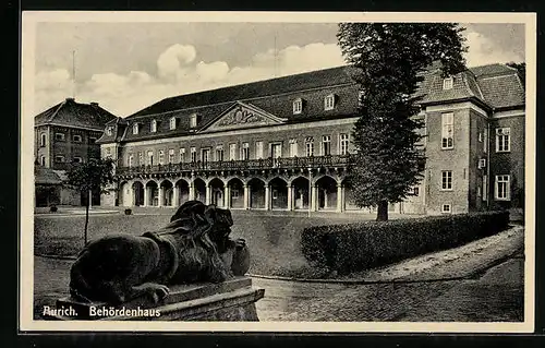 AK Aurich, Blick auf Behördenhaus