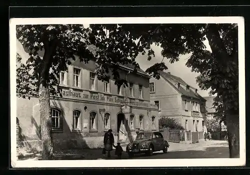 AK Schmannewitz /Dahlener Heide, Gasthaus zur Post