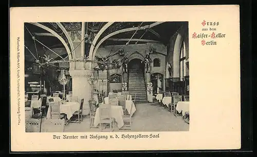 AK Berlin, Kaiserkeller, Der Remter mit Aufgang n. d. Hohenzollern-Saal