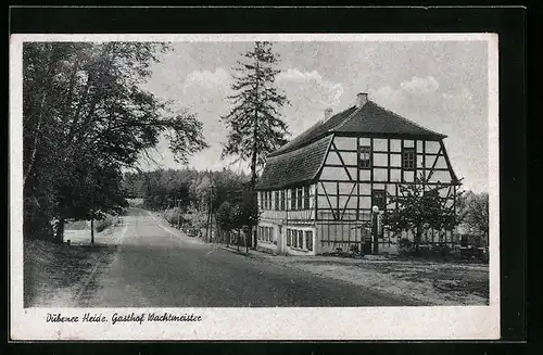 AK Mark Schmelz, auf der Strasse vor dem Gasthof Wachtmeister