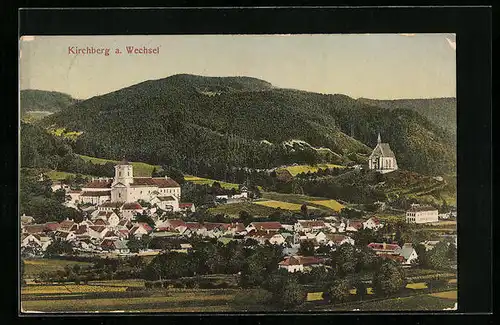 AK Kirchberg am Wechsel, Gesamtansicht mit Umgebung