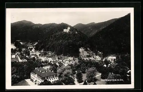 AK Gutenstein, Ortsansicht aus der Vogelschau