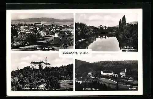 AK Soosdorf, Totalansicht, Schloss Soos