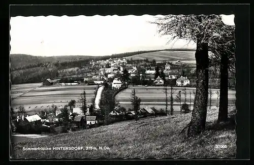 AK Hintersdorf, Gesamtansicht mit Feldern