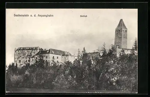 AK Seebenstein /Aspangbahn, Das Schloss