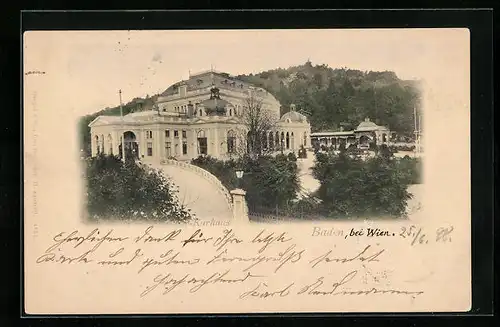 AK Baden bei Wien, Das Kurhaus