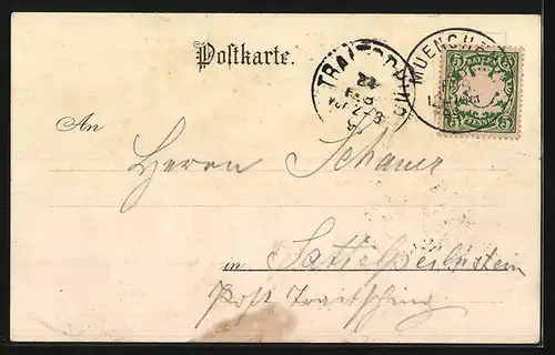 Lithographie München, Gasthaus Rathskeller