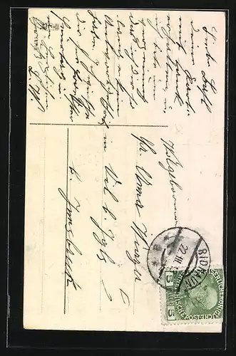 AK Osterengel läutet die Glocke zu Ostern