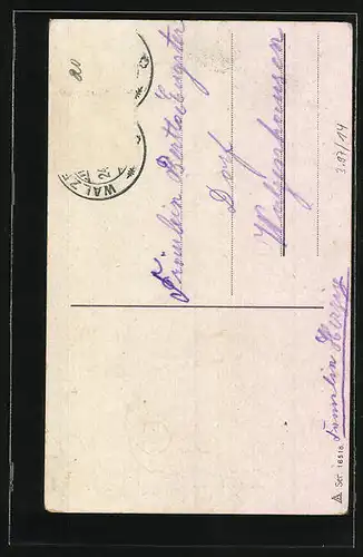 AK Schutzengel begleitet junge Dame zur Konfirmation