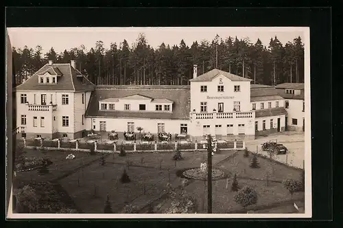AK Ernstthal a. Rennsteig, Hotel u. Pension Rennsteig-Schlösschen mit Park