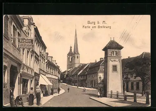 AK Burg b.M., Partie am Breiteweg