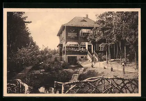 AK Dahlen i. S., Gasthaus Jagdhaus Waldfried