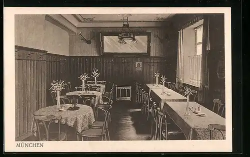 AK München, Hotel-Restaurant Pfälzer Hof, Schommerstr. 14b