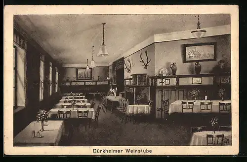 AK München, Dürkheimer Weinstube, Bes.: Friedrich Behret, Blumenstrasse 38