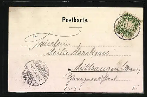 Künstler-AK P. O. Engelhard (P.O.E.): München, Ortsansicht und Kind mit Bierkrug