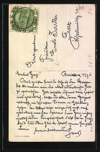 Künstler-AK Karl Feiertag: Lächelnde Kinder mit Blumen