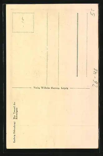 Künstler-AK Ludwig Fahrenkrog: Der Tempel des Schweigens
