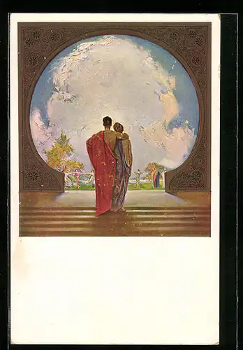 Künstler-AK Ludwig Fahrenkrog: Das goldene Tor