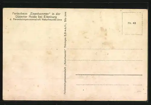 AK Eilenburg /Dübener Heide, Ferienheim Eisenhammer