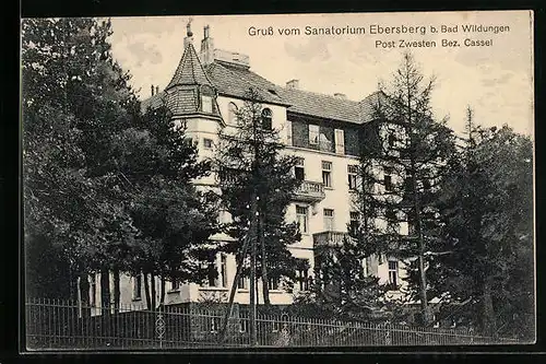 AK Bad Wildungen, Sanatorium Ebersberg
