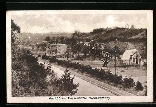 AK Vossenhütte, Ortsansicht aus der Vogelschau