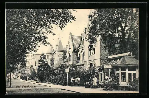 AK Bad Oeynhausen, Strasse am Kurpark