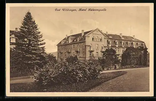 AK Bad Wildungen, Hotel Helenenquelle mit Anlagen