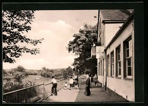 AK Naumburg /Saale, Konsum-Gaststätte Alter Felsenkeller, Seitenansicht