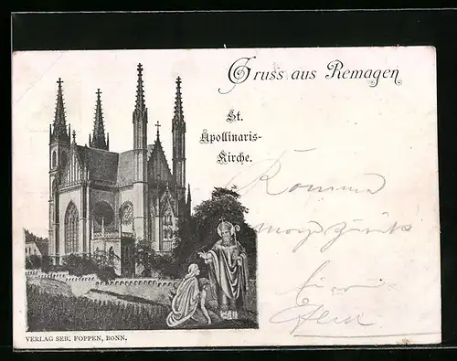 AK Remagen, St. Apollinaris-Kirche