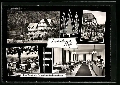 AK Margarethenhöhe über Königswinter, Waldhotel Löwenburger Hof