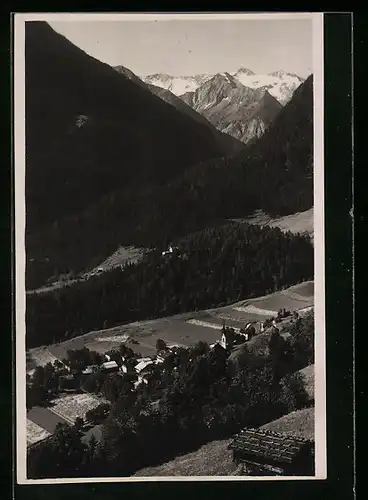 AK Finkenberg /Tuxertal, Ortsansicht aus der Vogelschau