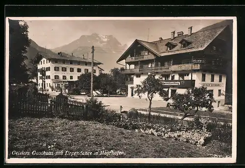 AK Mayrhofen, Geislers Gasthaus mit Dependance