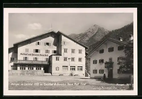 AK Holzgau i. Lechtal, Gasthof und Pension Neue Post