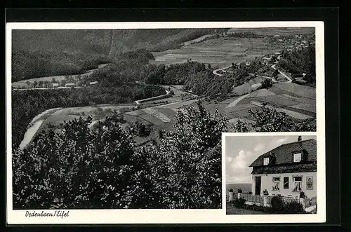 AK Dedenborn / Eifel, Gasthaus Wilden Haus Waldheim, Ortspartie