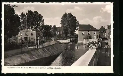 AK Geilenkirchen, Beeretz Mühle, Central Lichtspieltheater, Turnhalle, Schleuse