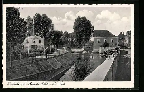 AK Geilenkirchen, Beeretz Mühle und Turnhalle, Schleuse