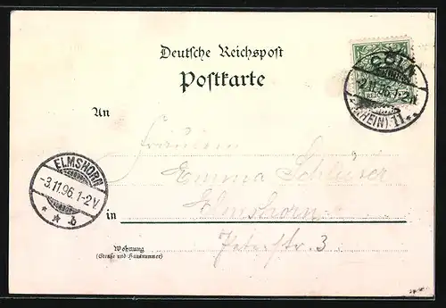 Lithographie Köln, Theater, Gürzenich, St. Gereon