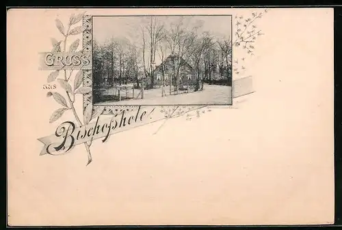 AK Bischofshole, Blick auf ein Gasthaus