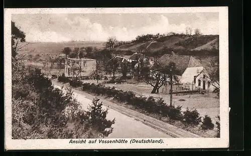 AK Vossenhütte, Blick auf Häuser