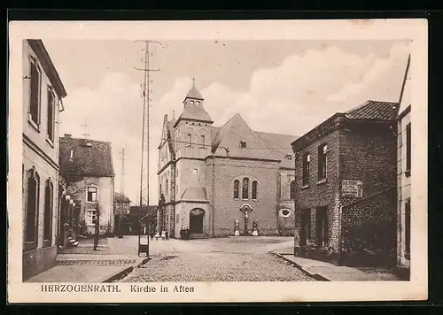 AK Afden / Herzogenrath, Blick auf Kirche