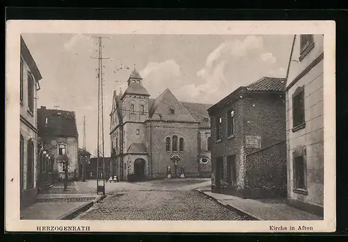 AK Afden / Herzogenrath, Blick auf Kirche