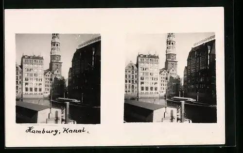 Stereo-AK Hamburg, Am Kanal