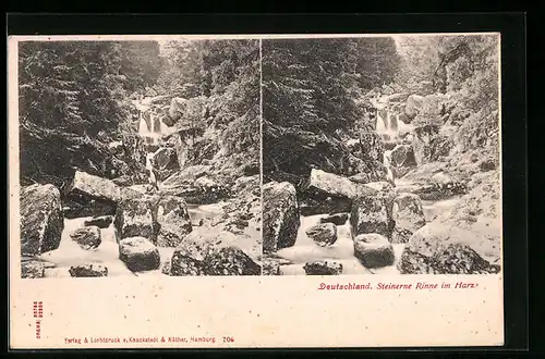 Stereo-AK Harz, Steinerne Rinne